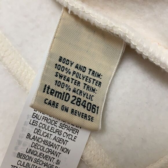 Womens L.L Bean Nordic Fair Isle Aztec Fleece Full Zip Sweater Jacket - Picture 7 of 8